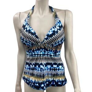 Apt 9 Tie Dye and Ikat Print Tankini Top‎